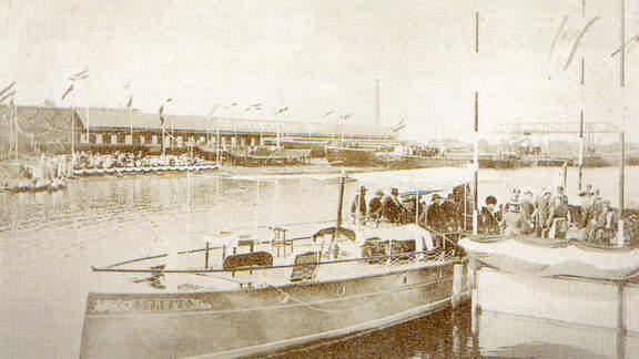 Kaiser Wilhelm II eröffnet 1899 den Dortmund-Ems-Kanal