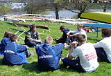 Teambesprechung mit Hansa Trainer Frank Flörke | Foto: Kathrin Welzel