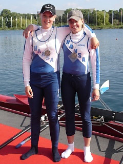 Sabrina Zahlaus und Anne Kliesch siegen im Doppelzweier | Foto: Kathrin Welzel